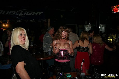 Insatiable swinger wives show off their huge breasts and blow hard schlongs in public - Image 7 of 21  in Skirt category   featuring Tracy Licks, Kristine Cumz, Double Dee, Mandi Mcgraw, Rebecca Williams 