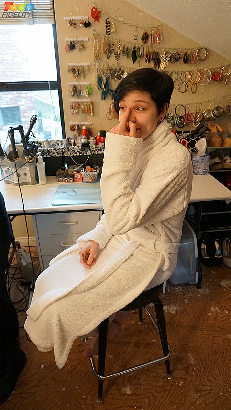 Short haired hot bitch girl broad Cadey Mercury unveils her tiny boobies in solo stirptease - Image 13 of 16  in Teen category   featuring Cadey Mercury 