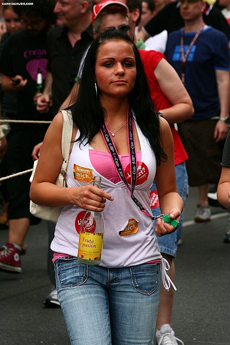 Young bitches at a street party are secretly recorded by a public voyeur - Image 5 of 16  in Outdoor category  