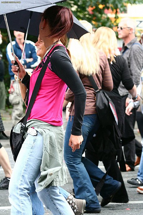 Young bitches at a street party are secretly recorded by a public voyeur - Image 7 of 16  in Outdoor category  