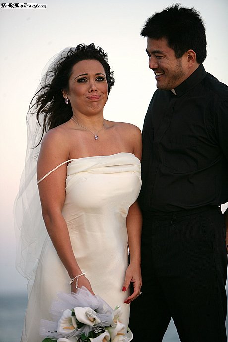 Brunette pornstar Sienna West having a attractive wedding day with her lady GF chick Kelly - Image 13 of 16  in Groupsex category   featuring Ryan Madison, Sienna West, Kelly Madison 