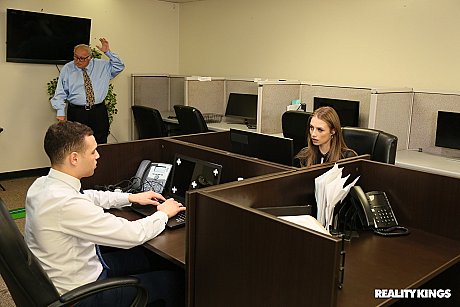 Teenie secretary Kyler Quinn gets caught by her boss loving an anal quickie - Image 5 of 20  in Pussy category   featuring Kyler Quinn 