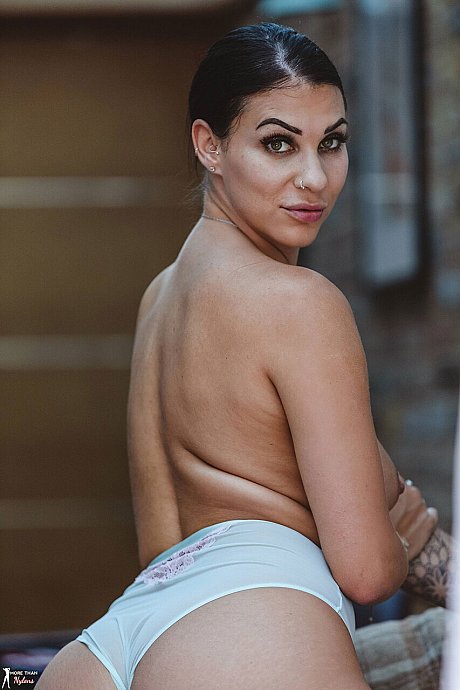 British solo model Roxy Mendez takes off her underwear while wearing pantyhose - Image 8 of 12  in Model category   featuring Roxy Mendez 