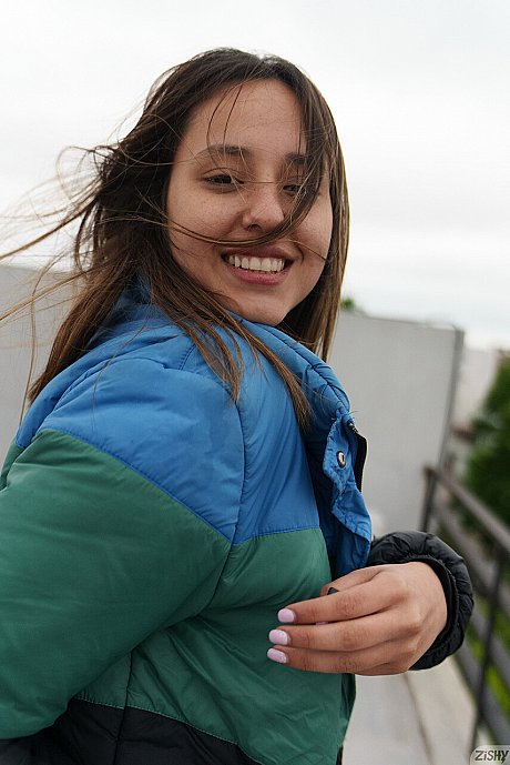 Gorgeous charming babe Agos Firenze shows her charming behind and her gorgeous boobies - Image 2 of 12  in Outdoor category   featuring Agos Firenze 