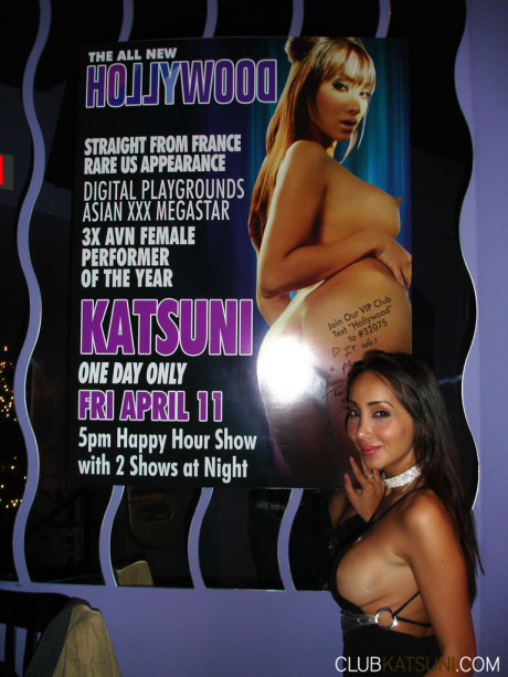 Asian sweety Katsuni takes to the stage while working as a stripper - #259851