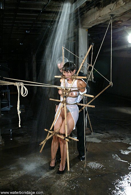 Ball-gagged and bound oriental slave DragonLily gets toyed to climax - Image 17 of 20  in Bondage category   featuring DragonLily 