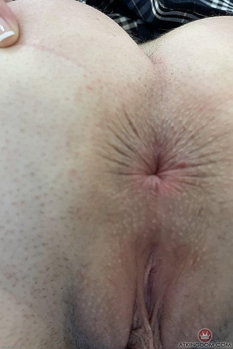 Petite schoolgirl Reese Robbins exposing her enormous ass and holes up close - Image 13 of 21  in Pussy category   featuring Reese Robbins 