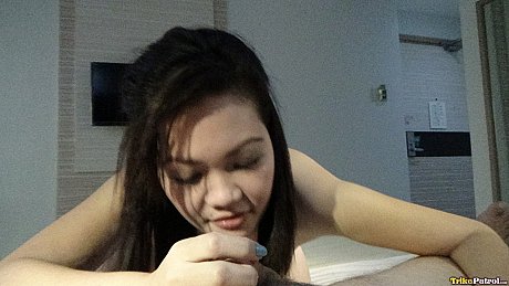 Amateur beauty Anghel Dela Cruz poses in her sheer undergarment & sucks a penis - Image 5 of 21  in Amateur category   featuring Anghel Dela Cruz 