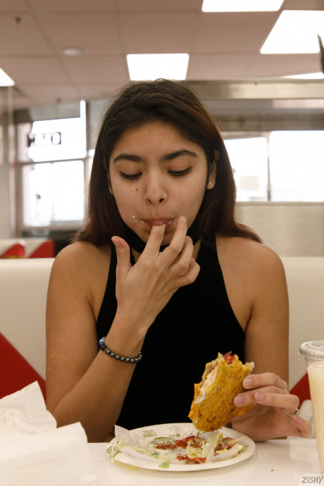 Amateur babe Hazel Heart flashes her undergarment in public and goes naked at home - 4 of 12  Teen   featuring Hazel Heart 