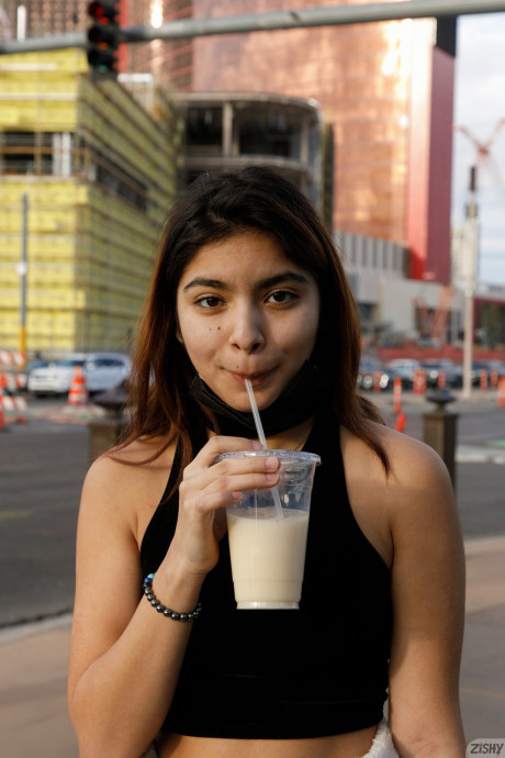 Amateur babe Hazel Heart flashes her undergarment in public and goes naked at home - 5 of 12  Teen   featuring Hazel Heart 