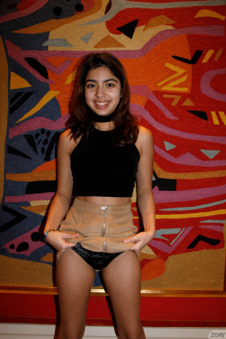 Amateur babe Hazel Heart flashes her undergarment in public and goes naked at home - 6 of 12  Teen   featuring Hazel Heart 