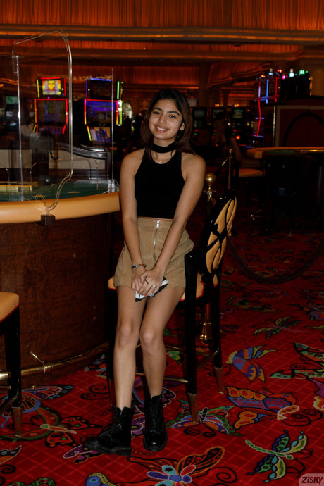 Amateur babe Hazel Heart flashes her undergarment in public and goes naked at home - 8 of 12  Teen   featuring Hazel Heart 