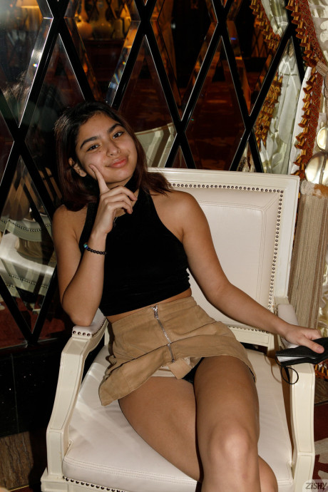 Amateur babe Hazel Heart flashes her undergarment in public and goes naked at home - 9 of 12  Teen   featuring Hazel Heart 