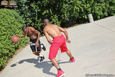 White chick Melissa Moore licks off a group of large black penises - Image 1 of 14  in Outdoor category   featuring Melissa Moore 