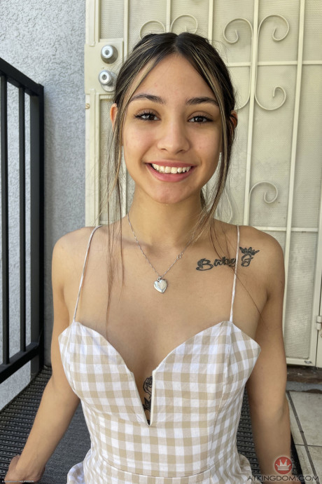 Sweet babe Nina Nieves shows her pretty delicious boobs & her inviting puffy snatch - #770876