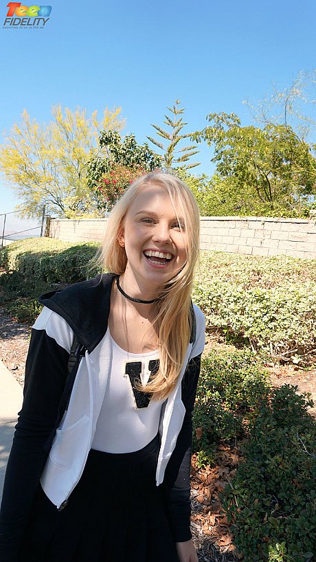 Blonde cheerleader Lily Rader licks penis in POV & has her teen vagina slammed - Image 4 of 17  in Teen category   featuring Ryan Madison, Lily Rader 