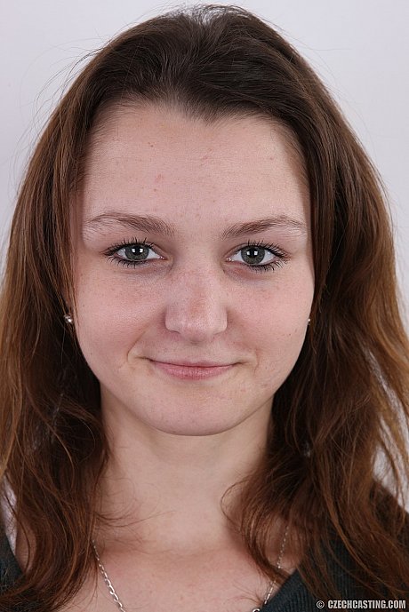 Amateur whore girlfriend chick Eliska stands fully dressed and then buck naked