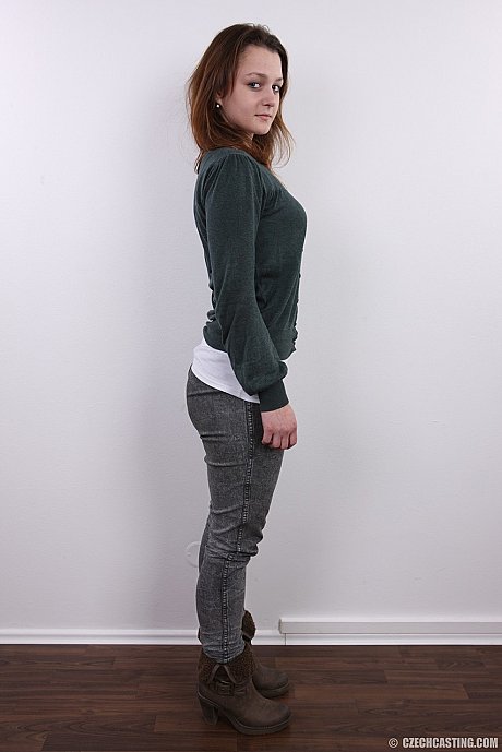 Amateur whore girlfriend chick Eliska stands fully dressed and then buck naked - Image 3 of 20  in Tiny Tits category   featuring Eliska 