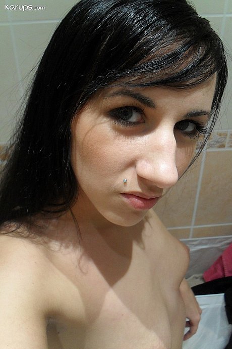 Amateur slut girl chick with small tits Terra cute masturbates in her bathroom - Image 3 of 21  in Babe category   featuring Terra Sweet 