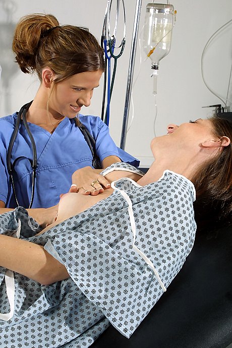Female doctor gets overly friendly while examining a young teenie bitch GF woman pussy - Image 11 of 16  in Lesbian category   featuring Savahna, Alison Rhodes 