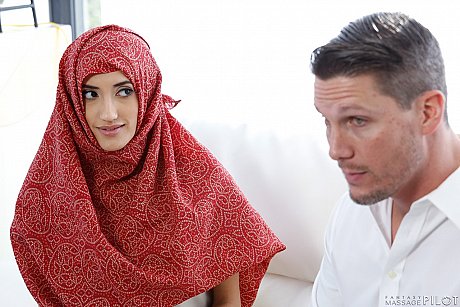 Hijab wearing babe and her dark haired friend getting horny with hot man - Image 11 of 16  in Outdoor category   featuring Chloe Amour, Aaron Wilcoxxx 