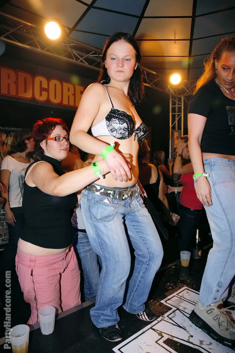 Drunk females go slutty over male strippers in a night of group sex fucking - #1283366