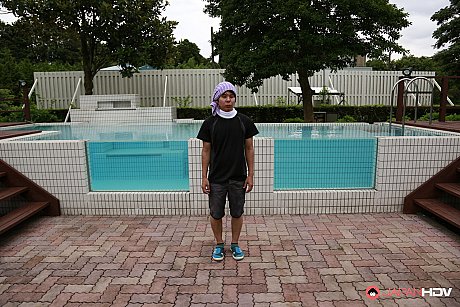 A bunch of Japanese beauties pose in the nude in front of a swimming pool - Image 1 of 15  in Outdoor category   featuring Yuma Miyazaki, Seshiru Kurosaki, Hikaru Shiina, Asuka Misawa, Aya Hoshizaki, Hina Kaoru, Mayu Otuka 