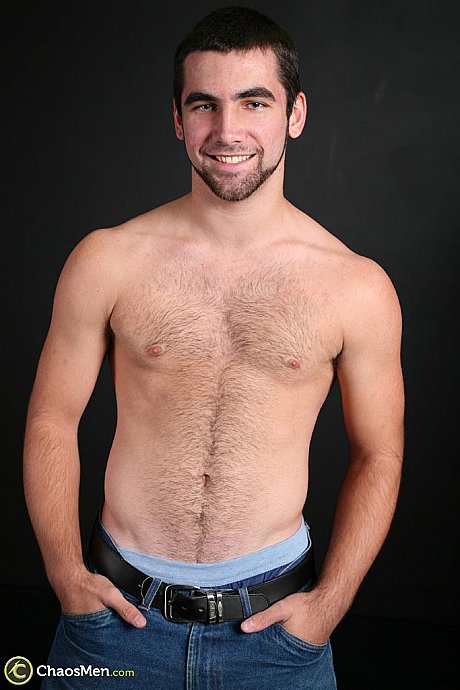 Pretty gay Tucker loses his shirt and jeans slowly and strokes his long dick - Image 4 of 20  in Gay category  