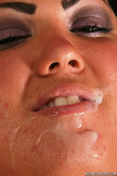 Chubby amateur Charlie shows off her pretty curves and takes a facial - Image 18 of 20  in Amateur category   featuring Charlie 