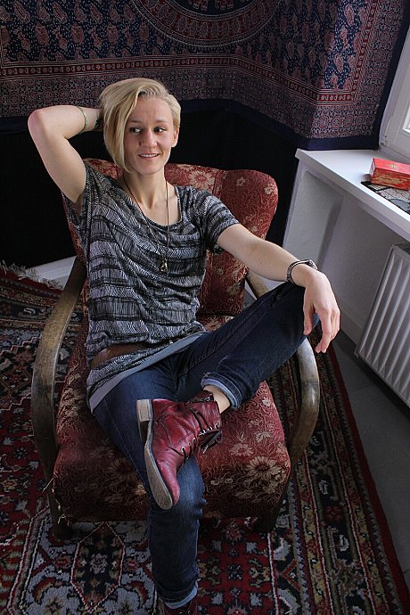 Cute amateur lesbians Nova and Isi strip undressed while fooling around - Image 2 of 21  in Lesbian category   featuring Nova, Isi 