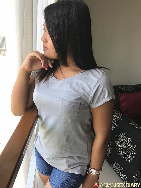 Fine chinese amateur Pann expsoes her firm breasts and takes a knob in POV - Image 2 of 20  in Teen category   featuring Pann 