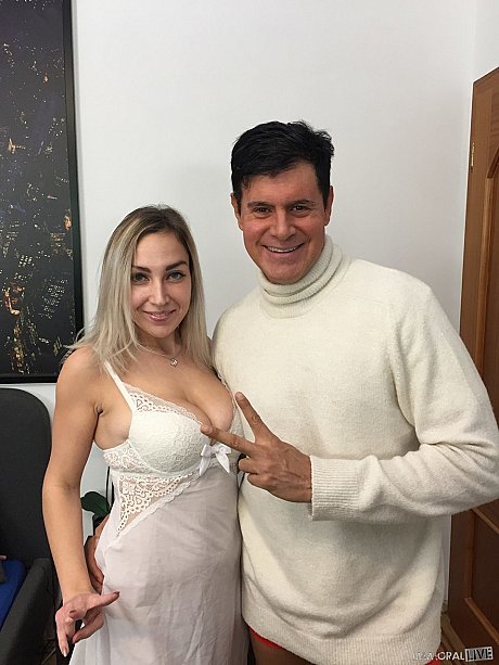 Enormous boobed Russian pornstar Siya Jey getting stripped by her partner - Image 6 of 20  in Babe category   featuring Porno Dan, Siya Jey 