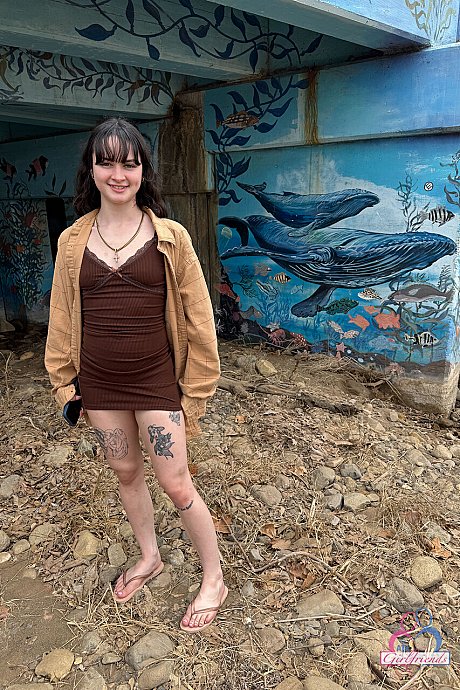 Amateur girlfriend Remi bare shows & rubs her puffy vagina in a solo compilation - Image 19 of 21  in Amateur category  