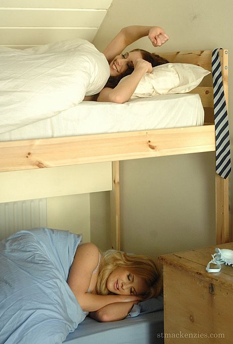 Schoolgirls Amy Green and Natalie Thomas take off their undergarment together - Image 2 of 15  in Lesbian category   featuring Amy Green, Natalie Thomas 