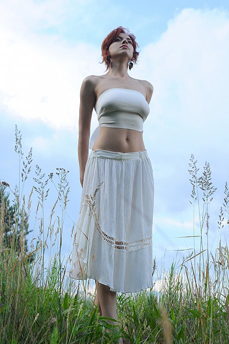 Hot young with nice natural tits Leka C poses on a boat and outdoors - Image 11 of 21  in Outdoor category   featuring Leka C 