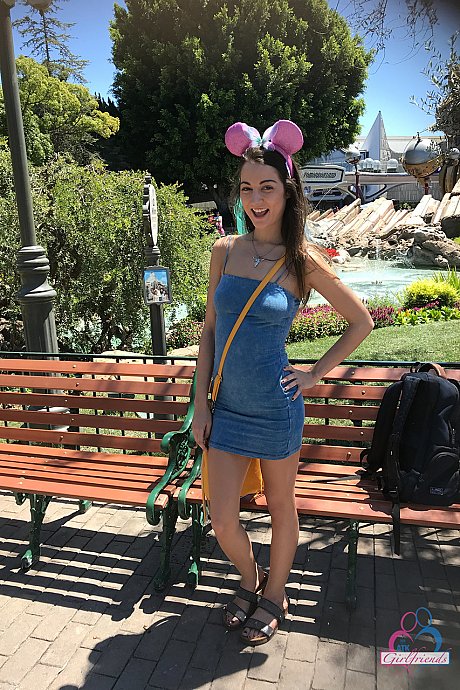 Teenie Lily Adams unveils her yummy pussy after showing her tiny melons in public - Image 10 of 20  in Pussy category   featuring Lily Adams 