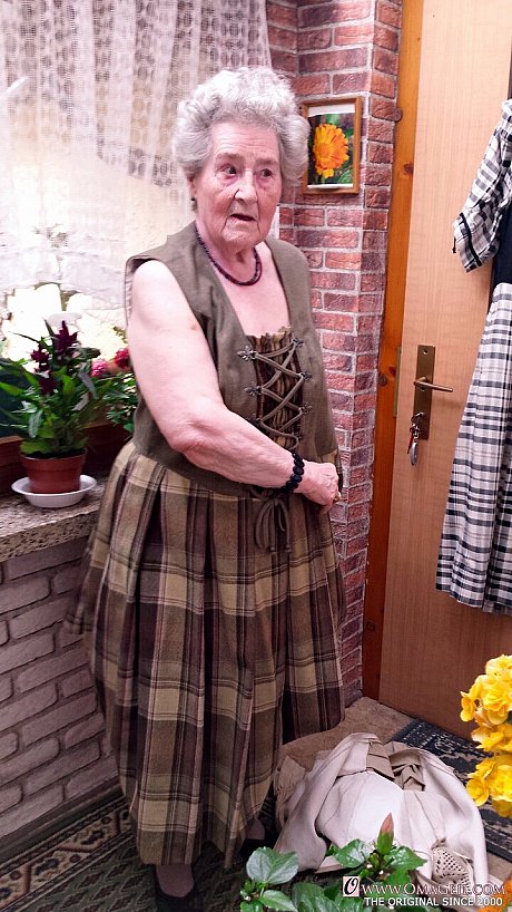 Short-haired old lady Pitschka undressing and showing her saggy melons - Image 2 of 20  in Amateur category   featuring Pitschka 