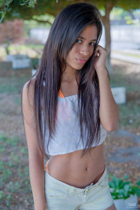 Exotic Venezuelan babe Karin Torres reveals her petite body & small titties - #74092