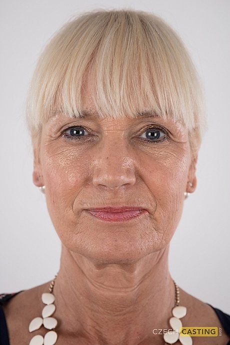 Cougar blonde slut lady Daniela stands proud and straight during undressed posing debut - Image 1 of 20  in Close Up category   featuring Roxana Hanova 