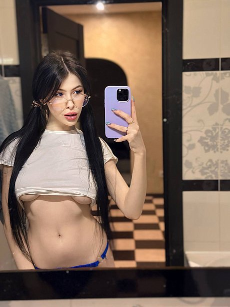 Hot brunette Your Miracle VIP gets totally naked while taking self shots - Image 6 of 11  in Pussy category   featuring Your Miracle VIP 