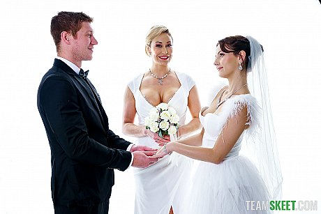 Bride Serena Hill gets involved in a 3some with her hubby & her mother-in-law - Image 7 of 21  in Lesbian category   featuring Oliver Flynn, Serena Hill, Ryan Keely 