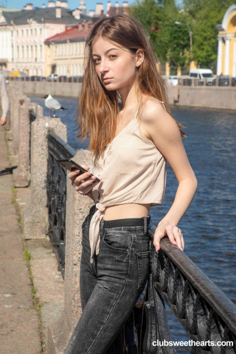 Gorgeous pretty Russian teenie Lia Little gets a twat licking before getting plowed - #1547229