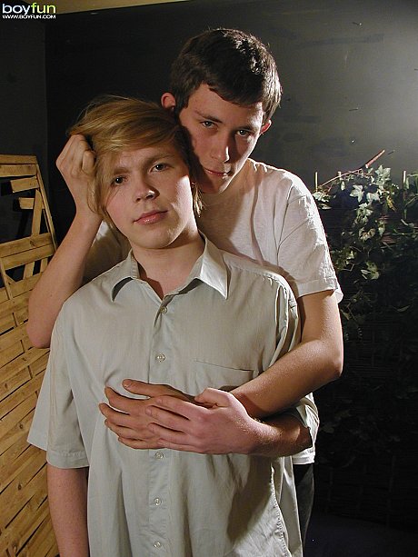 Blonde twink takes a facial after giving a hot bj outdoors - Image 2 of 21  in Gay category  