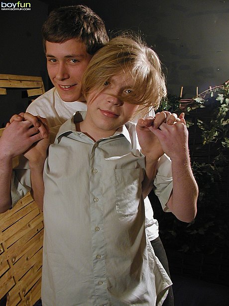 Blonde twink takes a facial after giving a hot bj outdoors - Image 4 of 21  in Gay category  