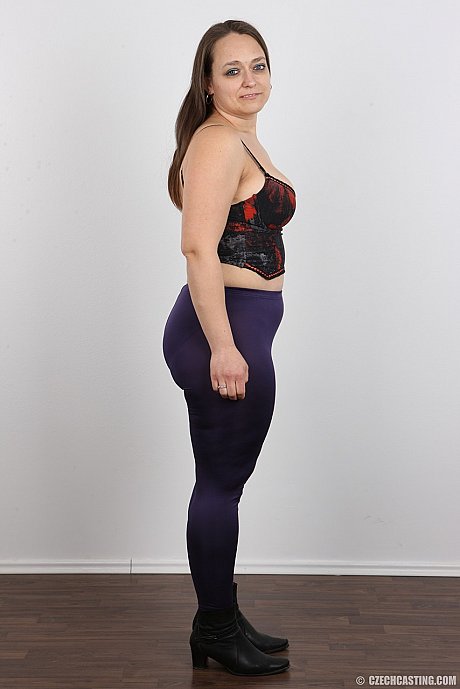 Chubby Czech older lady Helena gets naked at the castings - Image 5 of 20  in Amateur category   featuring Helena 