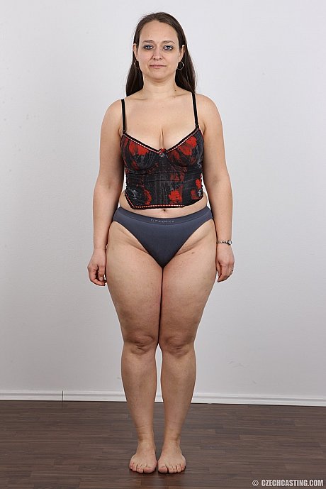 Chubby Czech older lady Helena gets naked at the castings - Image 7 of 20  in Amateur category   featuring Helena 