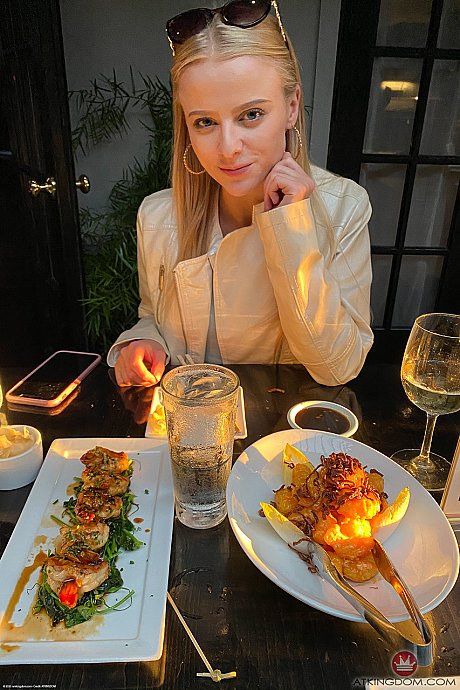 Sweet teenie maid Paris White poses in her hot uniform and shows her holes - Image 21 of 21  in Pussy category   featuring Paris White 