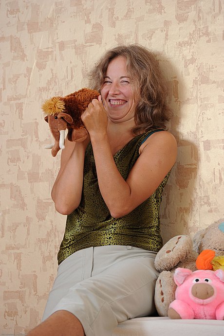 Huge MILF Olga strips fully naked & spreads her silky vagina up close - Image 2 of 20  in Close Up category   featuring Olga 