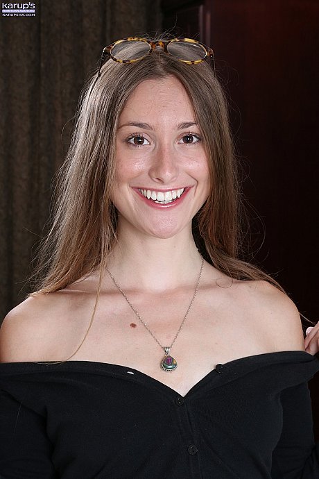 Small titted brunette teenie Lilith black shows her charming lovely body in the doorway - Image 3 of 21  in Pussy category   featuring Lilith Black 