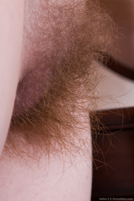 Ravishing amateur Amber S sheds her white lace to spread her very hairy beaver - #1181269